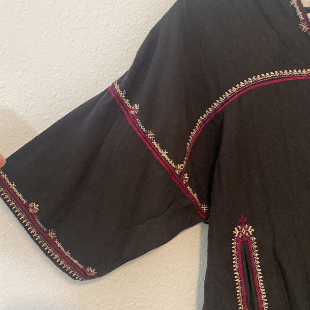 ETOILE ISABEL MARANT Mekki Half-Sleeve Hooded Blouse with Embroidery - Picture 6 of 10